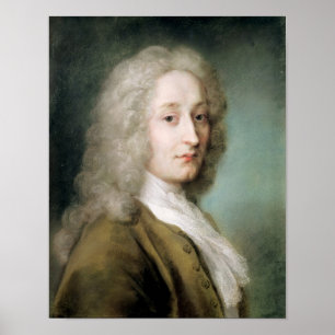 Póster Retrato de Antoine Watteau