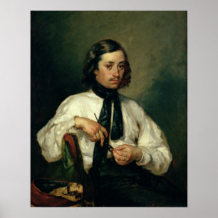 Póster Retrato de Armand Ono, conhecido como o homem com