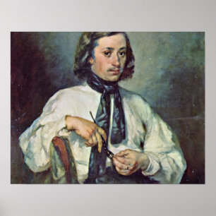 Poster Retrato de Armand Ono, por Millet Jean-Francois