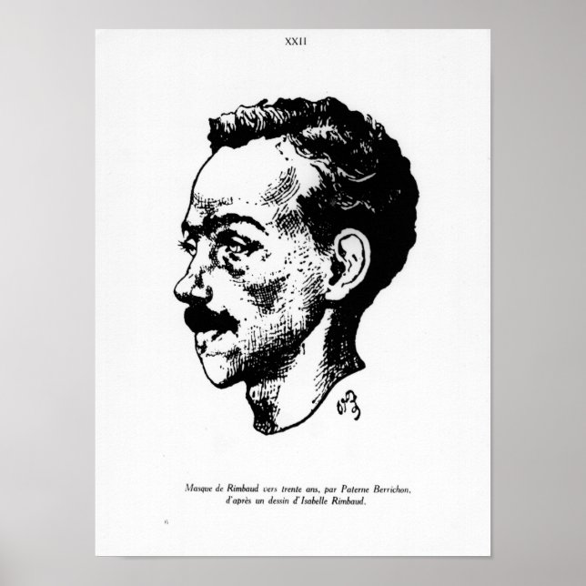 Poster Retrato de Arthur Rimbaud (Frente)