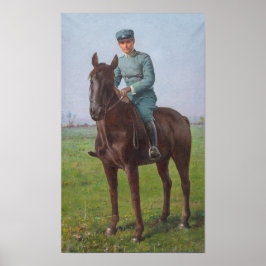 Poster Retrato de Attilio Triboletti (Soldado de Cavalari
