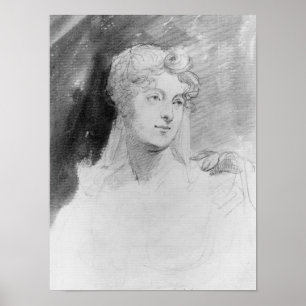 Poster Retrato de Augusta Leigh