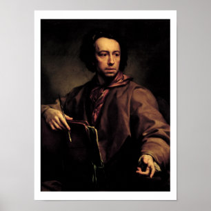 Poster Retrato de auto, 1773 (óleo no painel)