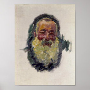 Póster Retrato de auto de Claude Monet  , 1917