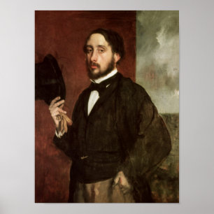 Póster Retrato de auto de Edgar Degas , c.1862
