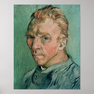 Poster Retrato de auto de Vincent van Gogh , 1889