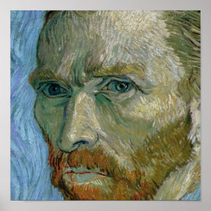 Póster Retrato de auto de Vincent van Gogh , 1889