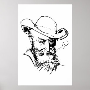 Poster Retrato de auto de Wilhelm Busch