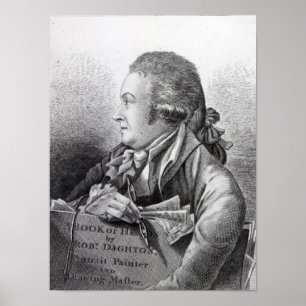 Poster Retrato de auto, frontispiece a seu 'livro de