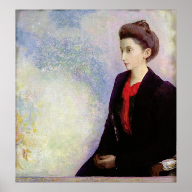 Poster Retrato de Baronesa Robert de Domecy, 1900 (Frente)