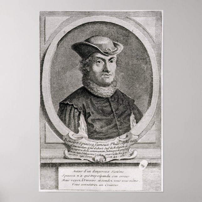 Póster Retrato de Baruch ou Benedict Spinoza (Frente)