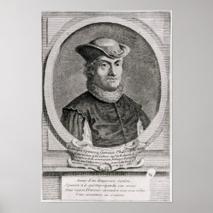 Póster Retrato de Baruch ou de Benedict Spinoza