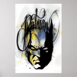 Póster Retrato de Batman Airbrush