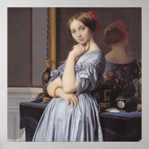 Póster Retrato de belas artes de Dhaussonville