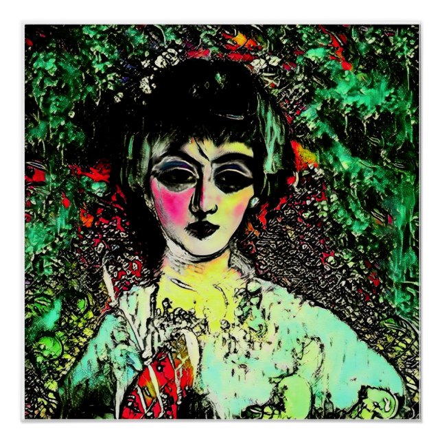 Póster Retrato de Beleza Gótica (Frente)