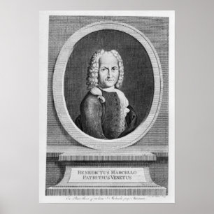 Poster Retrato de Benedetto Marcello