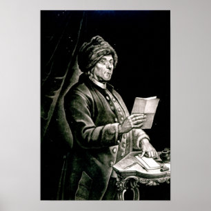 Póster Retrato de Benjamin Franklin, 1777