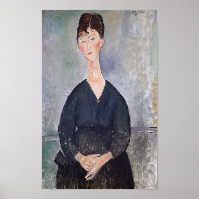 Poster Retrato de Cafe Singer, Modigliani (Frente)