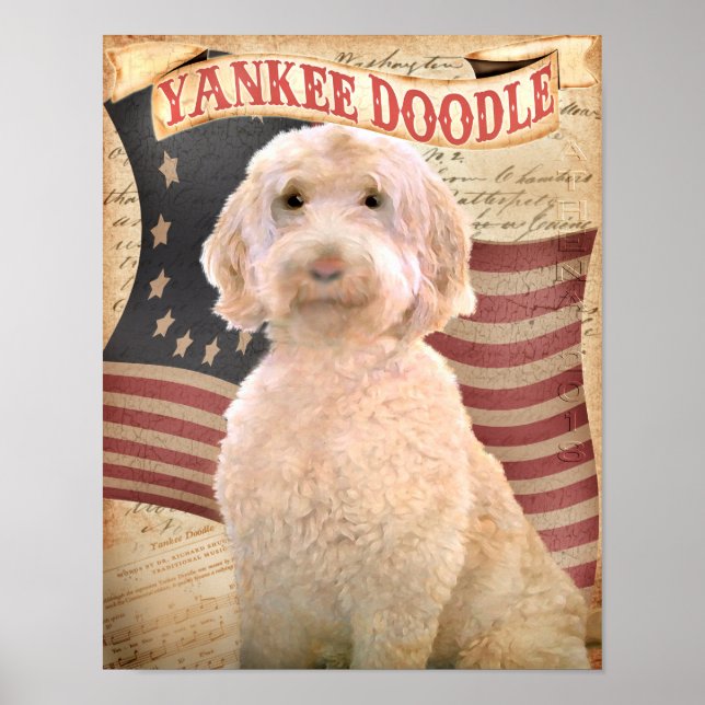 Poster Retrato de Cão Retrato Personalizado de Pet Labrad (Frente)