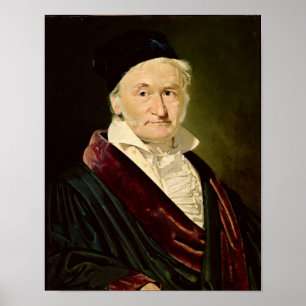 Poster Retrato de Carl Friedrich Gauss, 1840