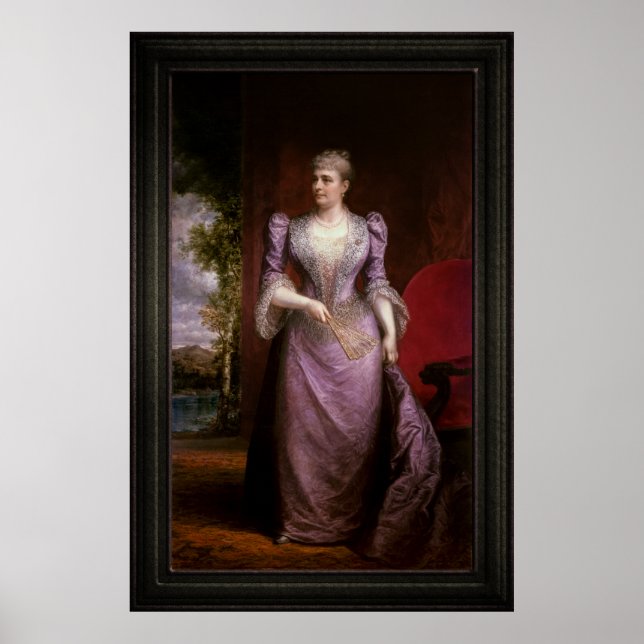 Poster Retrato de Caroline Scott Harrison (Frente)