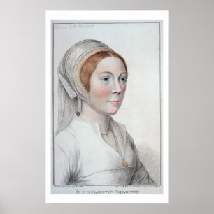 Póster Retrato de Catherine Howard (1520-42) gravado