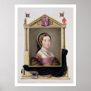 Póster Retrato de Catherine Howard (c.1520-d.1542) 5o Q
