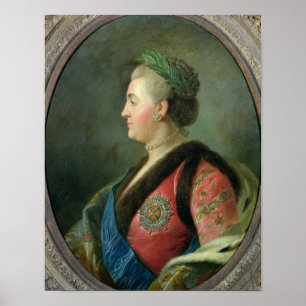 Poster Retrato de Catherine II de Rússia