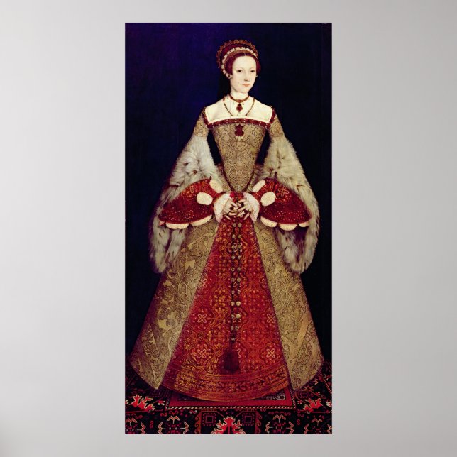 Póster Retrato de Catherine Parr, 1545 (Frente)