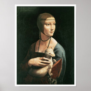 Póster Retrato de Cecilia Gallerani, senhora com um