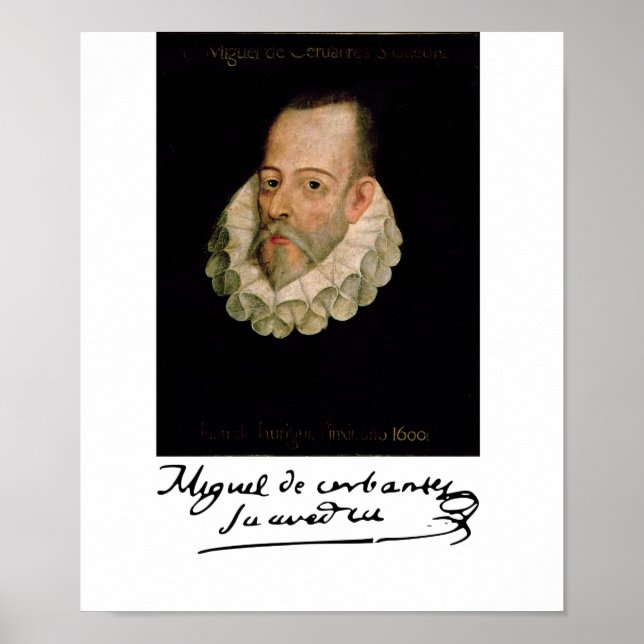 Poster Retrato de Cervantes (Frente)