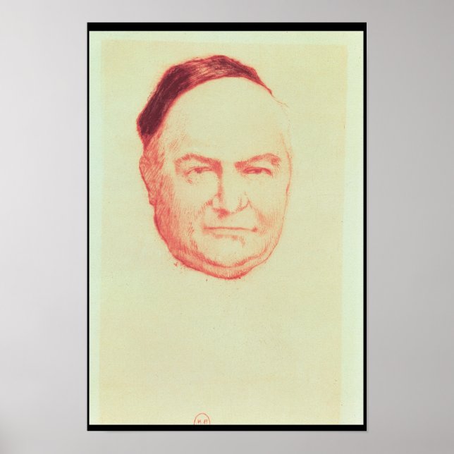 Poster Retrato de Charles Augustin Sainte-Beuve (Frente)
