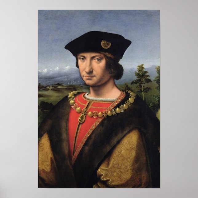 Póster Retrato de Charles d'Amboise Marshall da França (Frente)