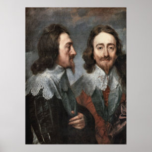 Póster Retrato de Charles mim, por Van Dyck
