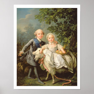Póster Retrato de Charles Philippe de France (1757-1836)