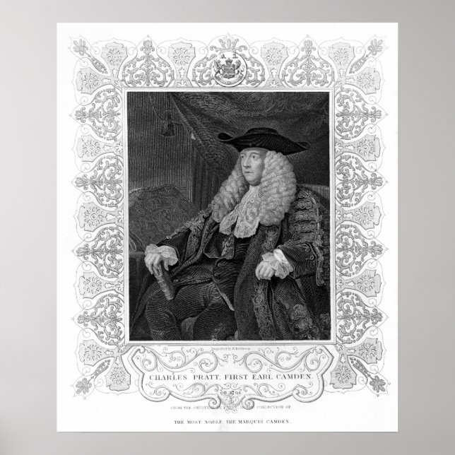Poster Retrato de Charles Pratt, 1rua Earl Camden (Frente)