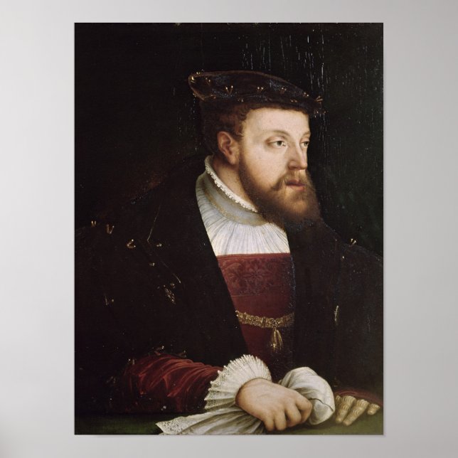 Poster Retrato de Charles V (Frente)