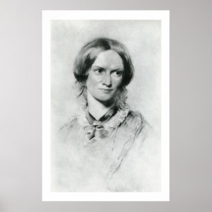 Póster Retrato de Charlotte Brontë por George Richmond