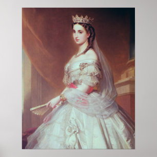 Póster Retrato de Charlotte de Saxe-Cobourg-Gotha