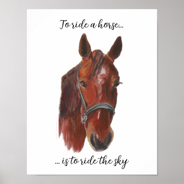 Poster Retrato de Chestnut em Pastel (Frente)