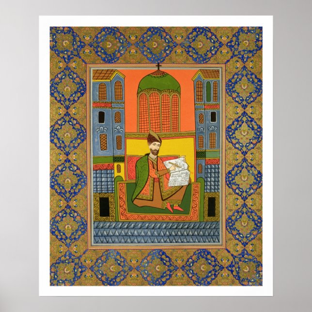 Poster Retrato de Chota Rustaveli (c.1172-c.1216) após (Frente)