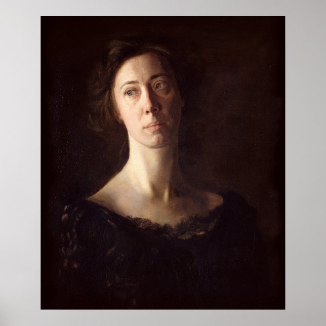 Póster Retrato de Clara J. Mather (Frente)