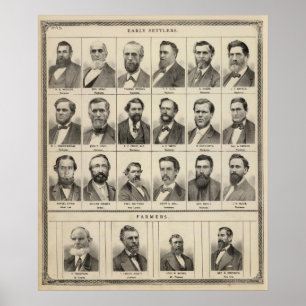 Póster Retrato de colonos e de fazendeiros adiantados,