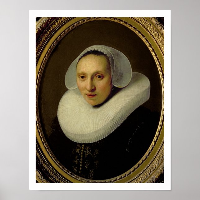 Póster Retrato de Cornelia Pronck, Esposa de Albert Cuype (Frente)