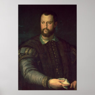 Póster Retrato de Cosimo mim de Medici 1559
