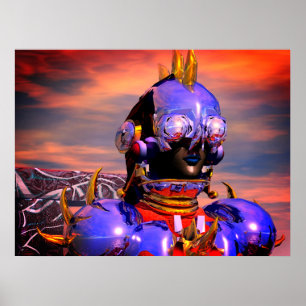 Poster RETRATO DE CYBORG TITAN Ficção Científica FicçãoCi