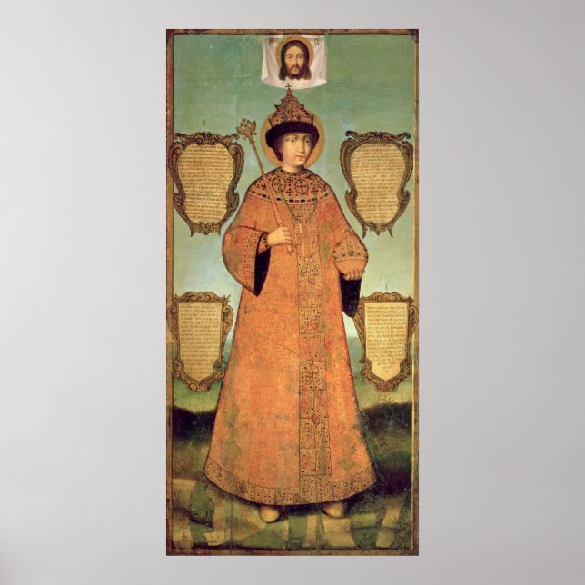 Póster Retrato de Czar Fyodor Alexeevich (Frente)