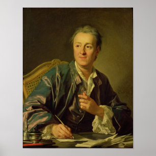 Póster Retrato de Denis Diderot 1767