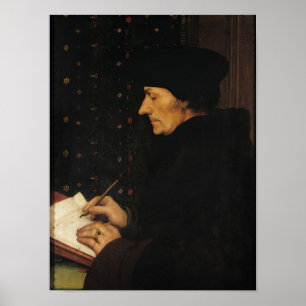 Póster Retrato de Desiderius Erasmus