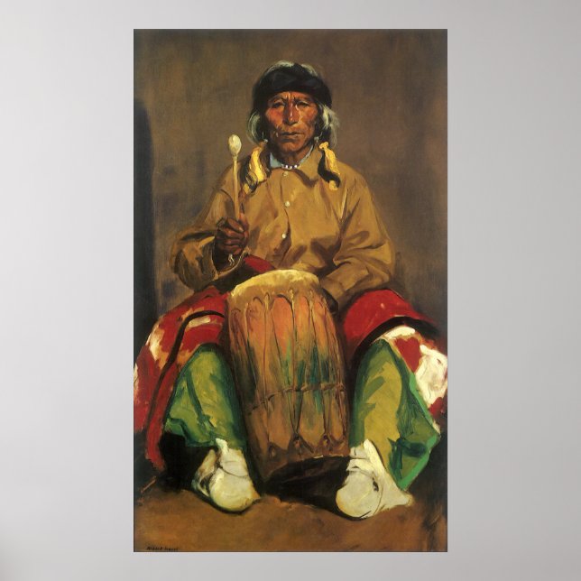 Poster Retrato de Dieguito Roybal por Robert Henri (Frente)